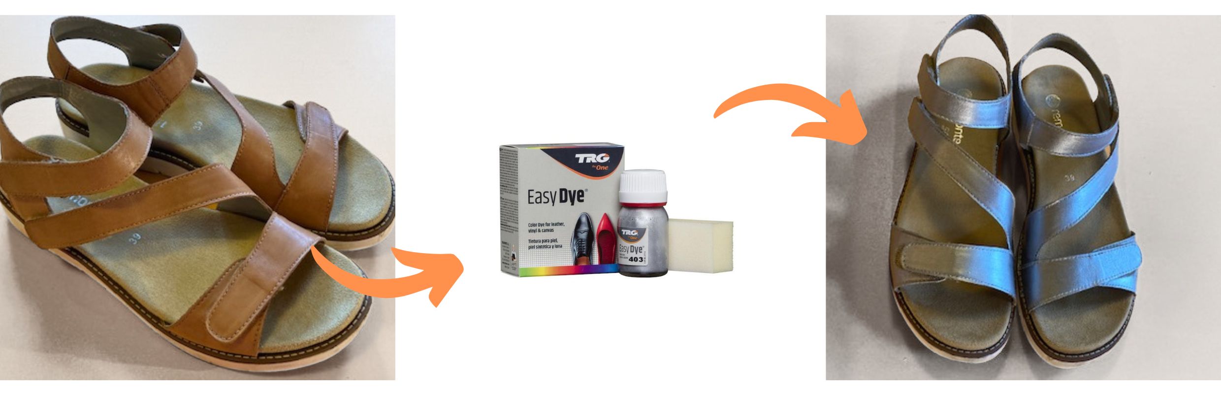 Srebrna Farba do skóry Easy Dye TRG the One Brilliant Silver 403